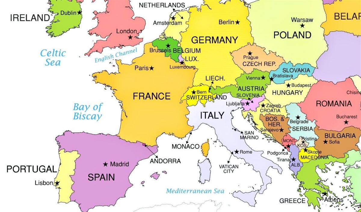 Ватыкан Італія карта
