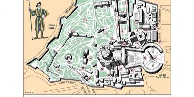 Карта размяшчэння музей Ватыкана 
