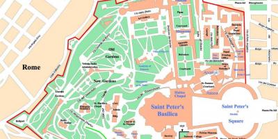 Палітычная карта горада Ватыкана 