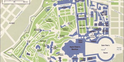 Карта Ватыкан і наваколлі